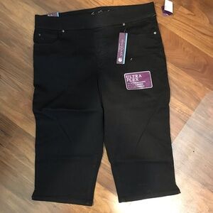 Gloria Vanderbilt Avery Black Ultra Flex Pants size 14 #2160